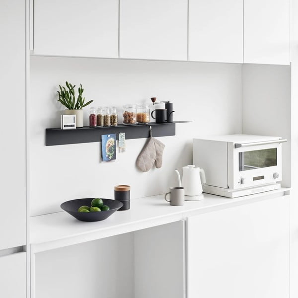 Čierna kovová polica 90 cm – YAMAZAKI-image-4