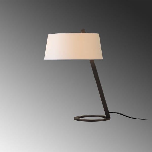 Bielo-čierna stolová lampa (výška 55 cm) Salihini – Opviq lights-image-3