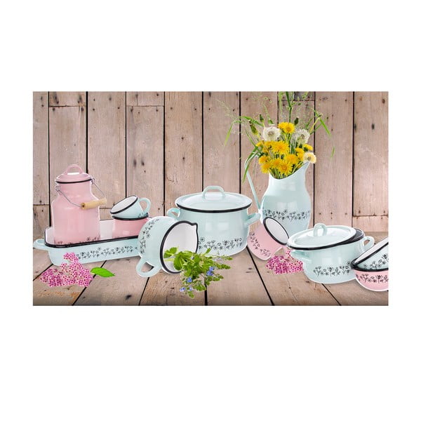 Mätovozelený smaltovaný pekáč Orion Meadow, 34 x 22 cm-image-1