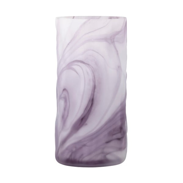 Fialová sklenená ručne vyrobená váza (výška 24,5 cm) Moore – Bloomingville