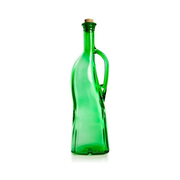 Zelená fľaša na olej Cork, 750 ml