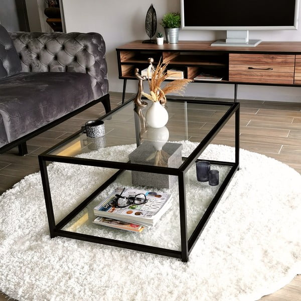 Čierny konferenčný stolík 60x90 cm Astro - Neostill-image-4