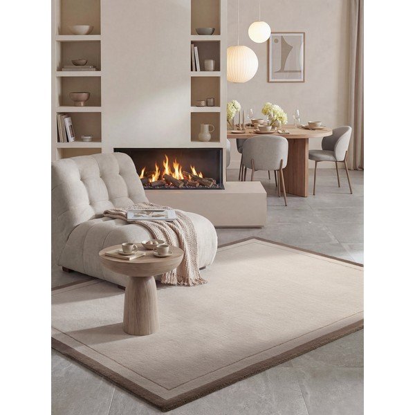 Hnedý/krémovobiely koberec s prímesou vlny 120x170 cm Niko – Villeroy&Boch-image-4