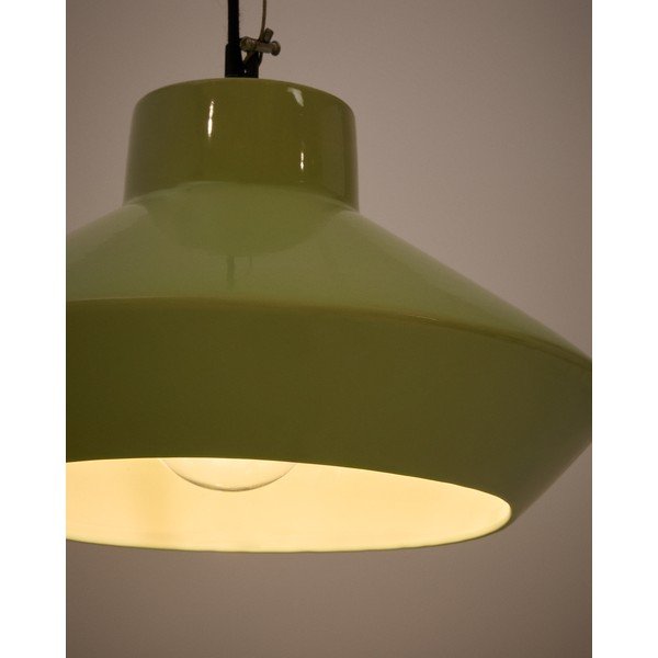 Svetlozelené závesné svietidlo s keramickým tienidlom ø 31 cm Portol – Kave Home-image-3