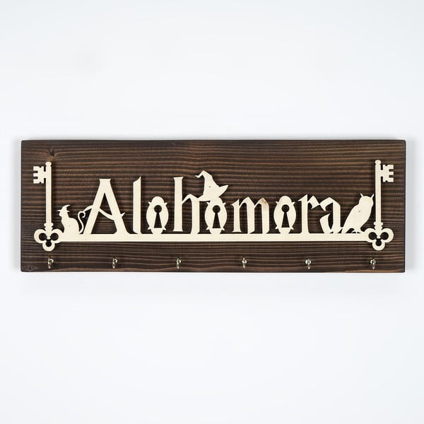 Nástenný drevený vešiak na kľúče - Wallity-image-1