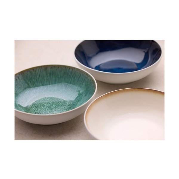 Biela/zelená miska z kameniny 900 ml Gastro White/Green – Bitz-image-4