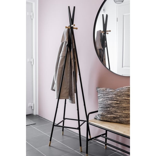 Čierny kovový vešiak Loft - Wenko-image-1