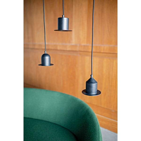 Súprava 3 čiernych závesných svietidiel EMKO Hat-image-3