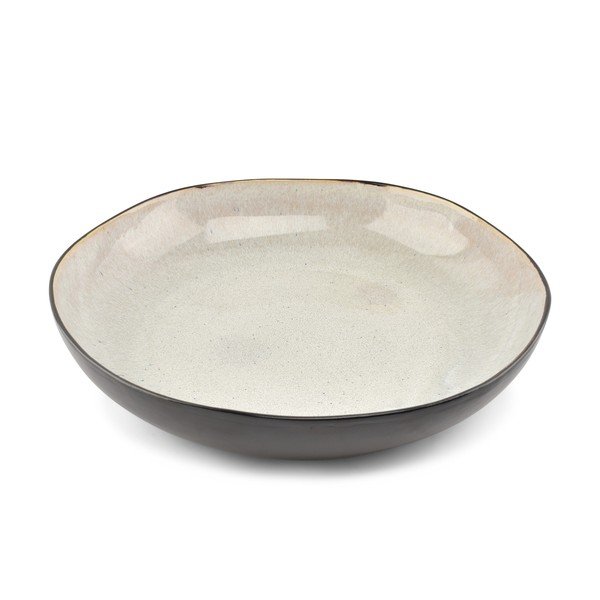 Čierna/béžová kameninová misa ø 32 cm Lunar – Salt&Pepper