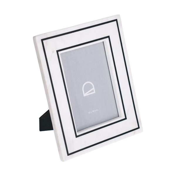 Biely kamenný stojací rámček 20x25 cm Vittoria – Kave Home