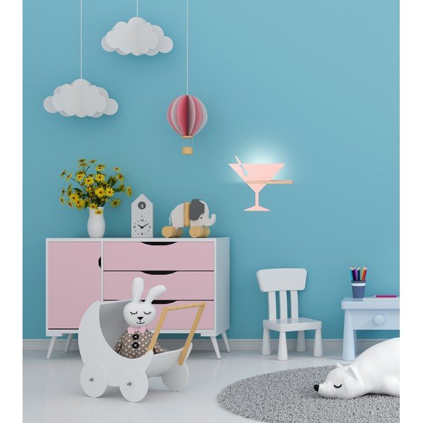 Ružové LED nástenné svietidlo Piccolo – Candellux Lighting-image-1