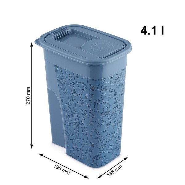 Modrý box na granule 4.1 l Flo - Rotho-image-3