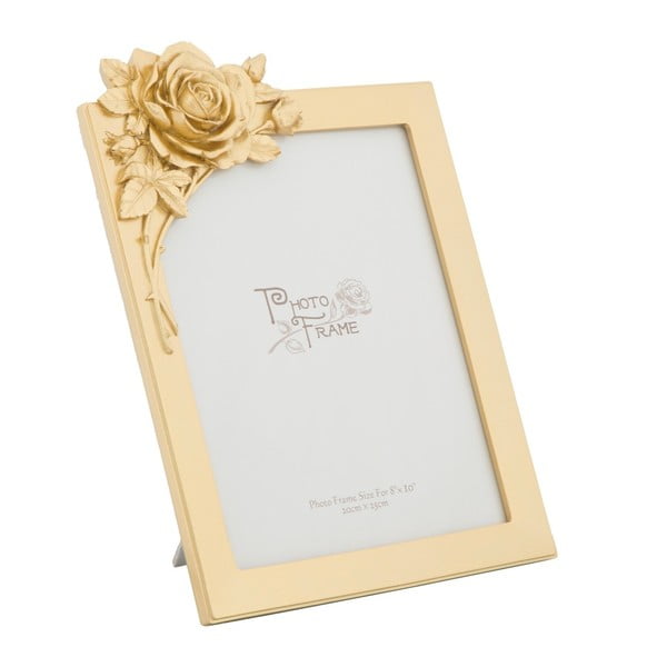 Žltý fotorámik v živicovom ráme Mauro Ferretti Glam Rose, 24,5 × 32,8 cm-image-3