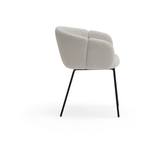 Svetlosivé čalúnené jedálenské kreslo Add – Teulat-image-3