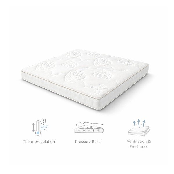 Stredne tvrdý pružinový termoregulačný matrac 160x200 cm Memory Luna – Bonami Selection-image-3