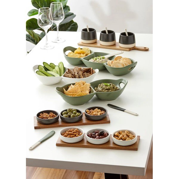 Biele servírovacie misy v súprave 3 ks z kameniny Host – Ladelle-image-1