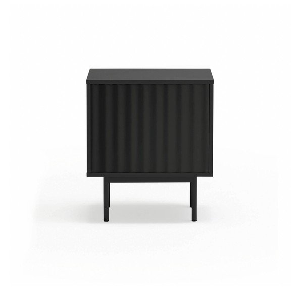 Čierny matný nočný stolík Sierra – Teulat