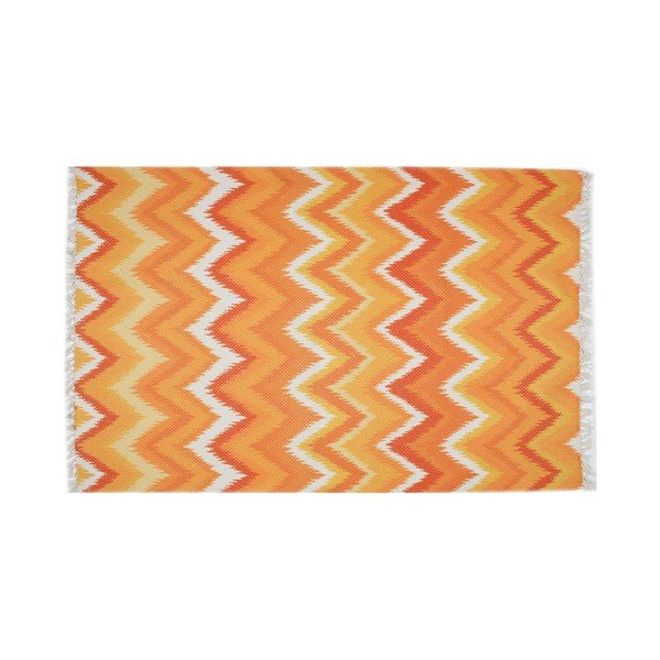 Oranžový koberec Eco Rugs Tribe, 80 × 150 cm-image-2