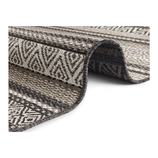 Čierno-hnedý koberec vhodný aj do exteriéru Elle Decoration Bloom Rodez, 80 × 150 cm-image-2