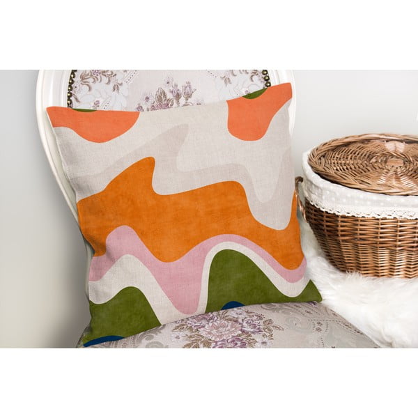Obliečka na vankúš 43x43 cm Squiggly Orange – Mila Home-image-1