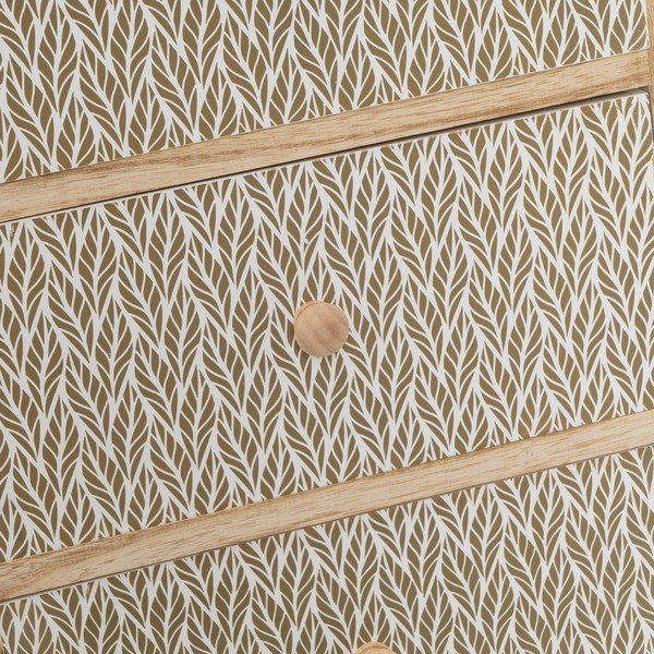 Vysoká komoda z masívu paulovnie v prírodnej farbe 40x73 cm – Casa Selección-image-4