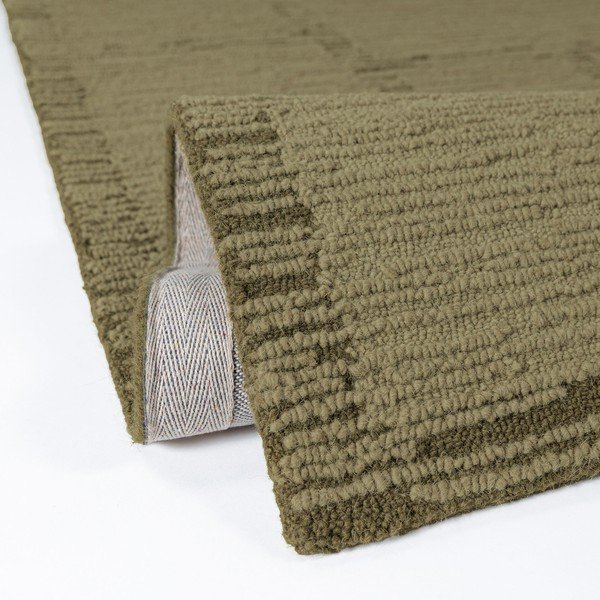 Zelený ručne tkaný vlnený koberec 200x290 cm Harris Modula Wool – Flair Rugs-image-2