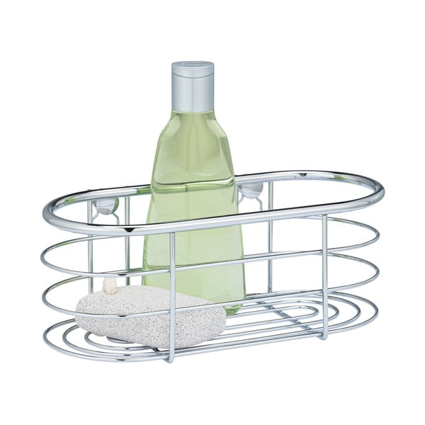 Strieborná sprchová polica Wenko Trestina, 26 x 11 cm-image-4