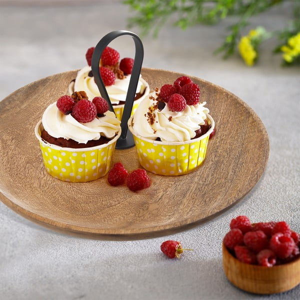 Servírovací drevený podnos ø 30 cm Mango – Orion-image-1