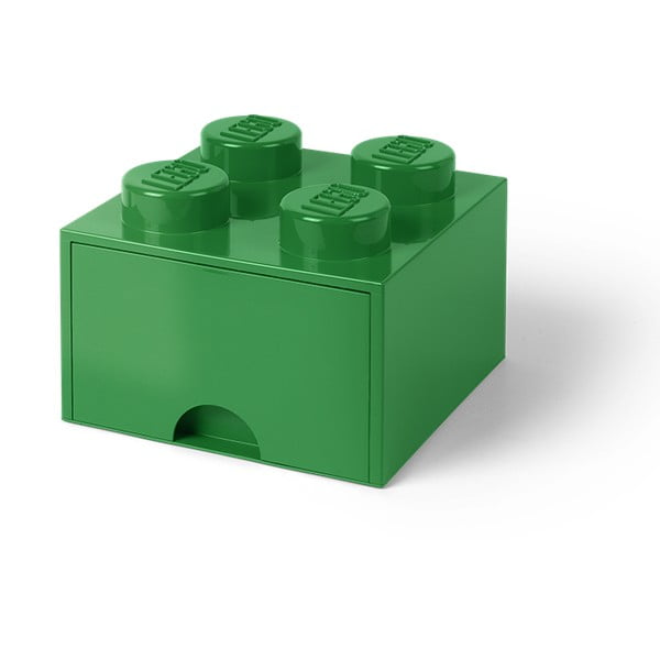 Zelený úložný box so zásuvkou LEGO®
