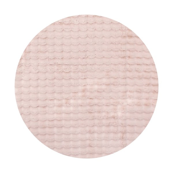 Ružový umývateľný okrúhly koberec ø 120 cm Bubble Pink – Mila Home