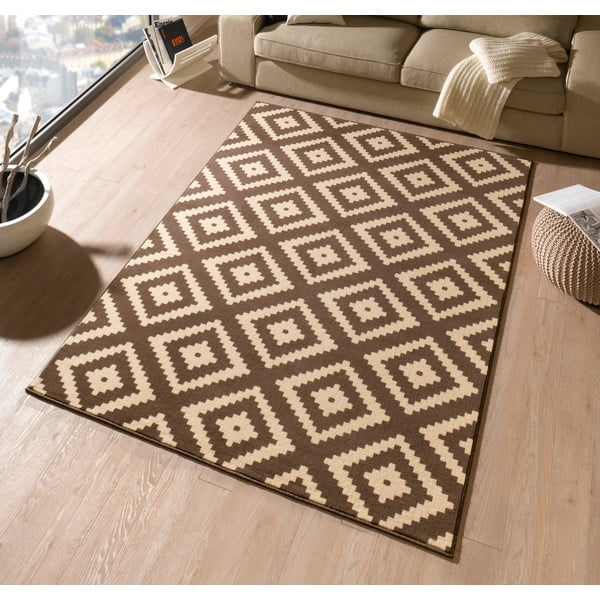 Hnedý koberec behúne 80x300 cm Diamond – Hanse Home-image-1