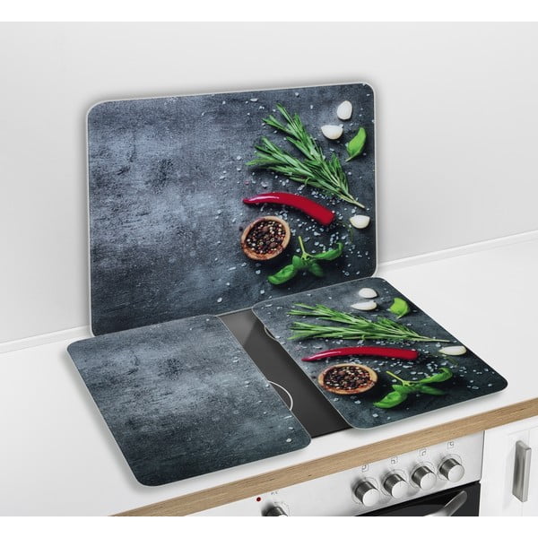 Kryt na stenu pri sporáku z tvrdeného skla 50x56 cm Rosemary - Maximex-image-2