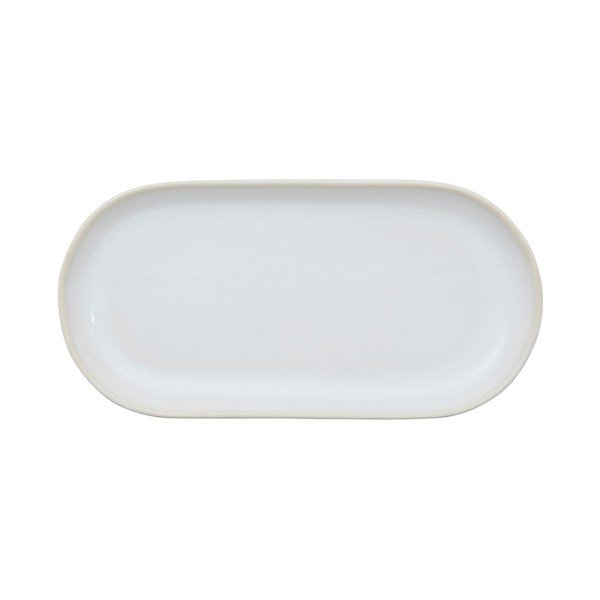Biely tanier z kameniny Flore - Côté Table