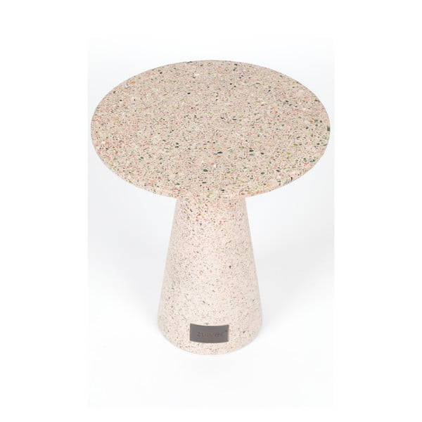 Ružový odkladací stolík vhodný do exteriéru Zuiver Victoria, ø 41 cm-image-1