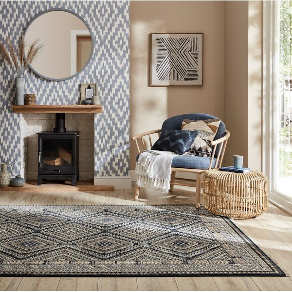 Tmavomodrý koberec 160x234 cm Babylon – Flair Rugs-image-1
