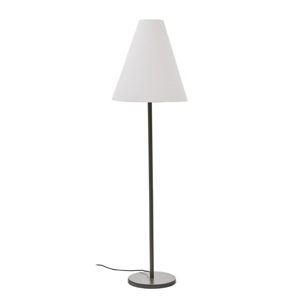Tmavozelená stojacia lampa s textilným tienidlom (výška 153 cm) Navat – Kave Home
