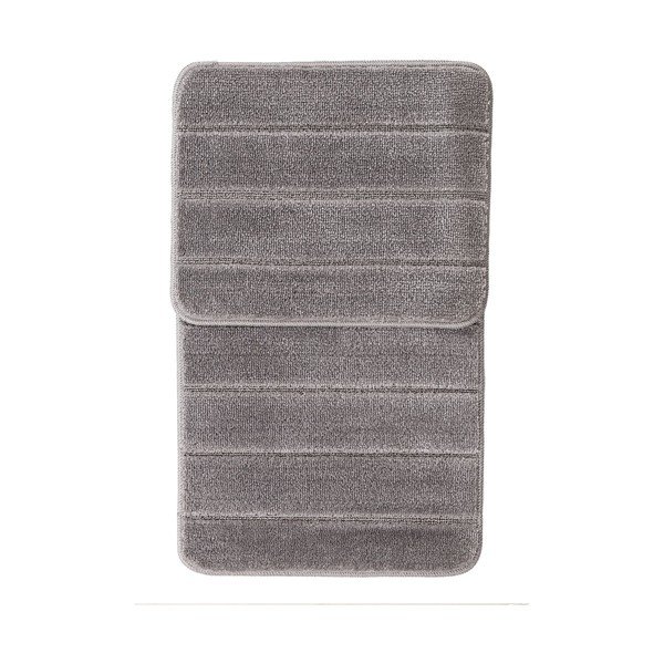 Sivé kúpeľňové predložky v súprave 2 ks 50x80 cm Yeni Cizgli – Foutastic-image-2