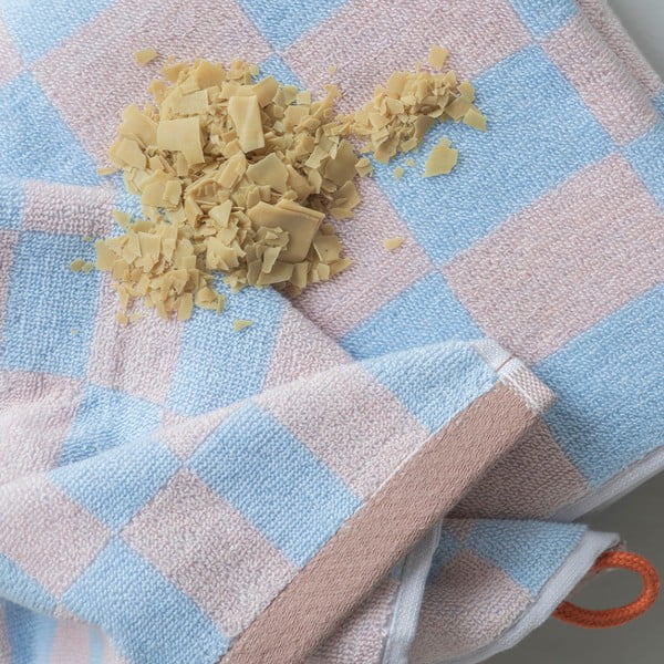 Modro-ružová osuška z bio bavlny 70x133 cm Retro - Mette Ditmer Denmark-image-3