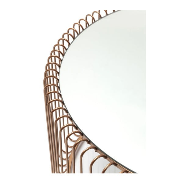 Okrúhle konferenčné stolíky v súprave 2 ks v medenej farbe ø 69,5 cm Wire Big – Kare Design-image-3