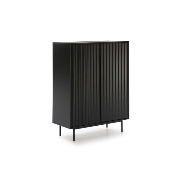 Čierna vysoká komoda 97x130 cm Sierra - Teulat-image-3