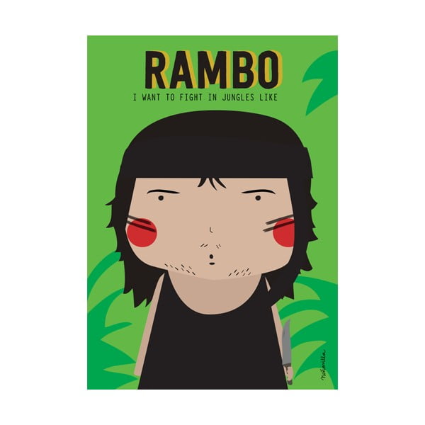 Plagát NiñaSilla Rambo, 21 x 42 cm