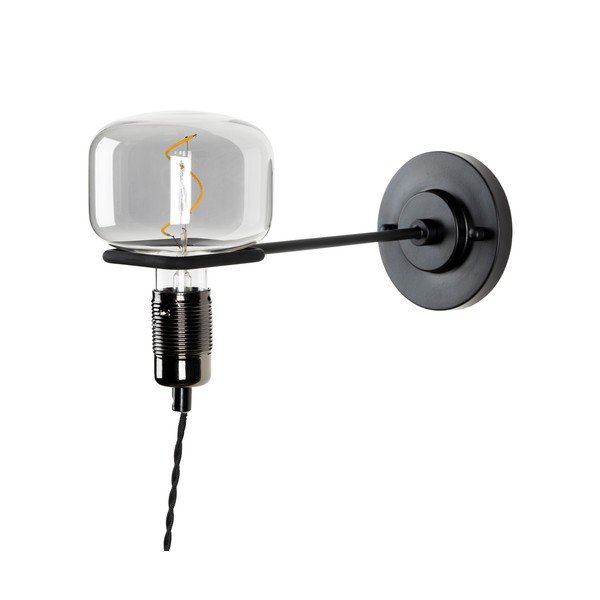 Čierne LED nástenné svietidlo Hazy – Zuiver