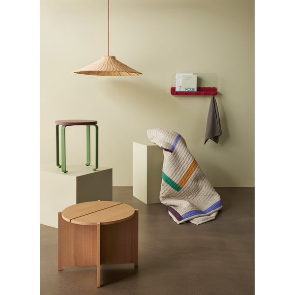 Okrúhly odkladací stolík v dekore duba ø 55 cm Dash – Hübsch-image-3