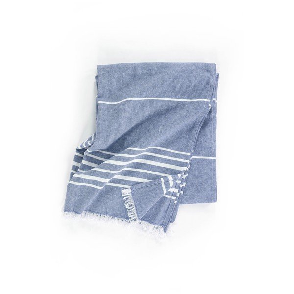 Modrá bavlnená deka 150x200 cm Solene – Tiseco Home Studio