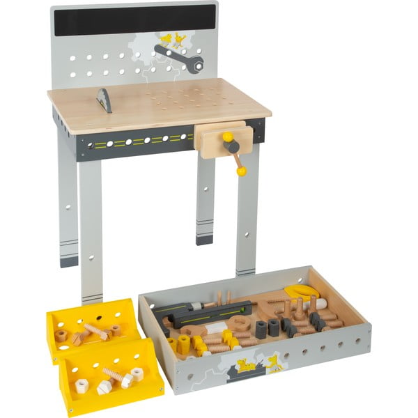 Detský drevený pracovný stôl s náradím Legler Miniwob-image-2