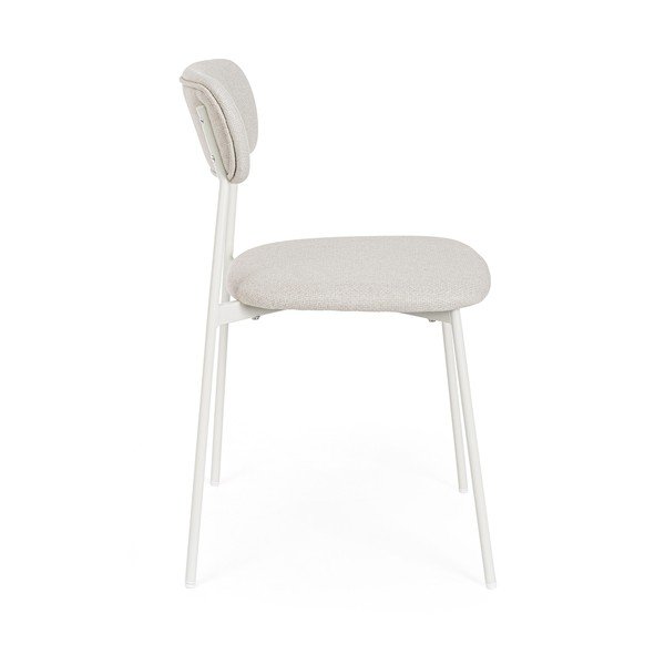 Biela čalúnená jedálenská stolička Inka – Yes Everyday-image-3