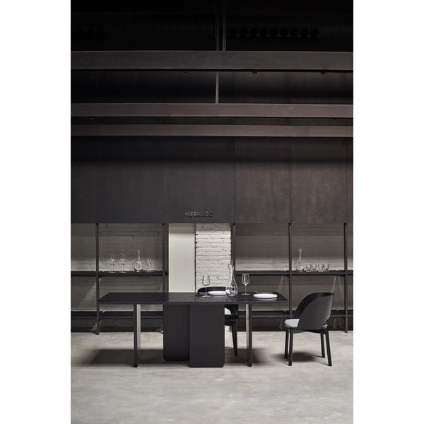 Čierny jedálenský stôl Teulat Arq, 200 x 100 cm-image-1