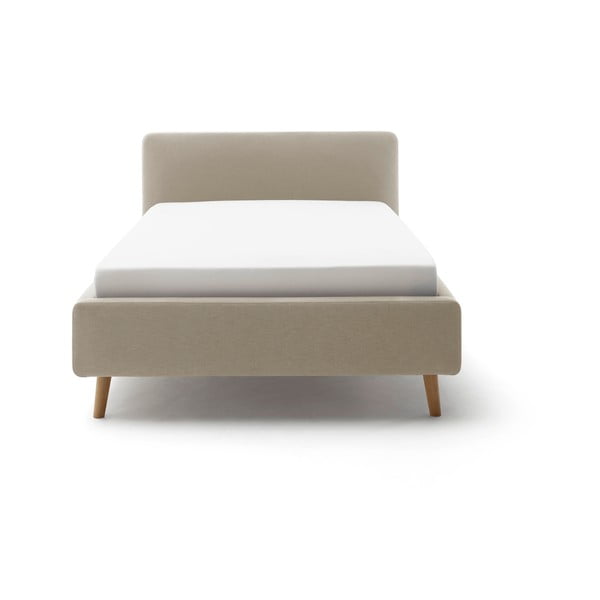 Svetlohnedá čalúnená jednolôžková posteľ bez roštu 120x200 cm Mattis – Meise Möbel-image-4