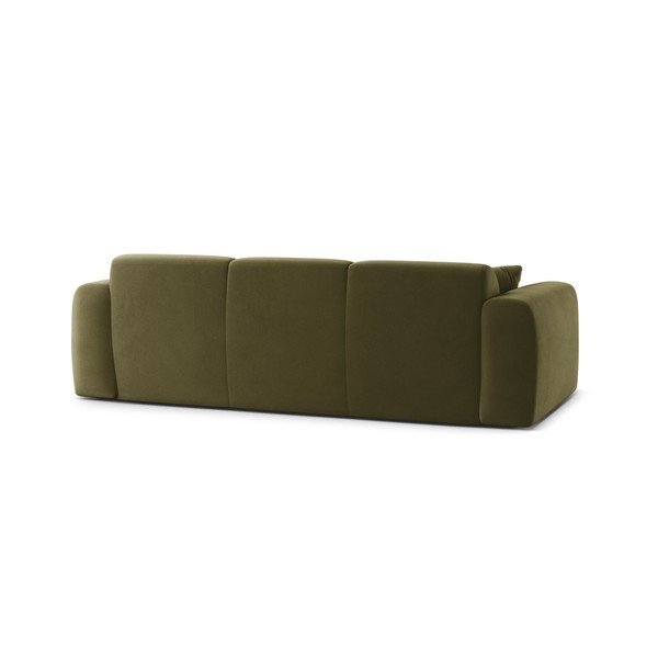 Khaki zamatová pohovka 235 cm Molino – Micadoni -image-3