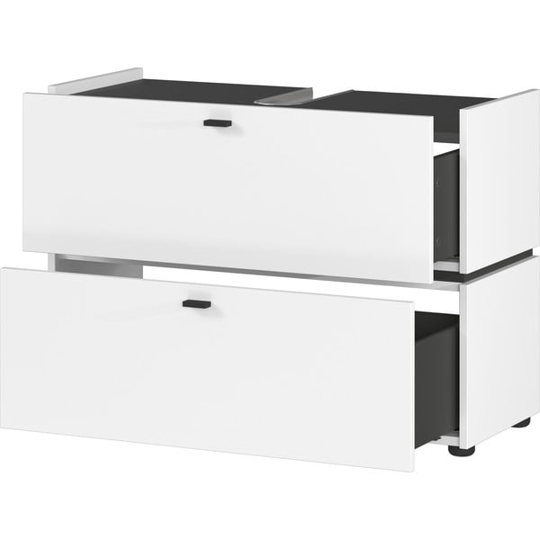 Biela skrinka pod umývadlo 80x59 cm Modesto – Germania-image-2